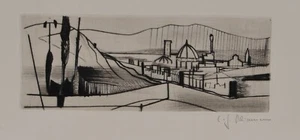 Carl Heinz Kliemann /Radierung/ Florenz /von 1961 - Picture 1 of 2