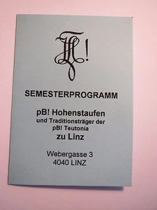 Linz - pen Burschschaft Hohenstaufen programa semestral WS 1997/98 / Studentika - Imagen 1 de 1