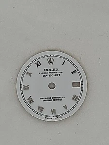 Rolex Datejust 26 mm porcelana esfera blanca con números romanos pieza genuina - Imagen 1 de 4
