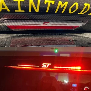 Mk3/3.5 Focus Upper Brake Light Cover Plate - ST Logo (Carbon Effect Plastic) - Picture 1 of 7