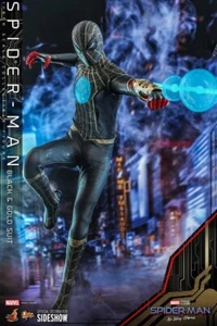 SpiderMan (Black & Gold Suit) HOT TOYS Spider-man No Way Home - Imagen 1 de 12