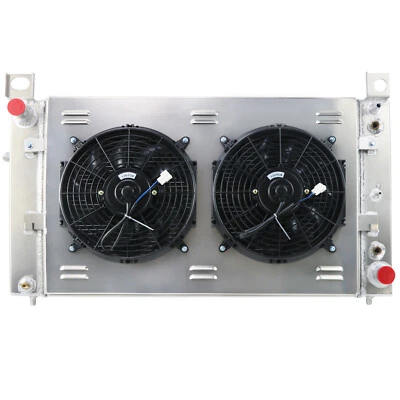 For 1999-2013 Chevy Silverado 1500 2500 3 Row Aluminum Radiator+Shroud Fan NEW Foto 1 de 4
