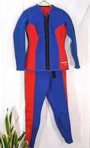 🌊Vintage White Stag 2-Piece Fully Reversible Wetsuit Jacket Set Long *PLS READ! - Picture 1 of 18