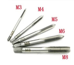 1 pieza M3 M4 M5 M6 o M8 Grifo manual HSS Taladro Hilo métrico Reino Unido - Imagen 1 de 1