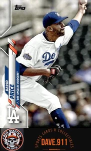 David Price 2020 Topps Update #U-100 Los Angeles Dodgers - Picture 1 of 2