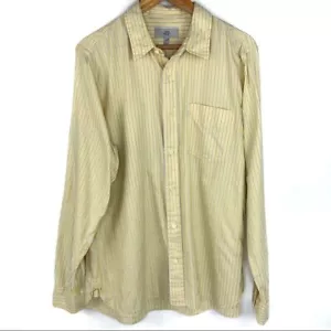 Jack Spade Yellow Striped Button Down Shirt Size XL - Picture 1 of 4