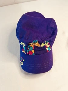 San Diego Zoo Giraffe Logo Girls Purple Youth Adjustable Hat Baseball Cap - Picture 1 of 3