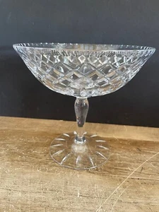 Crystal Cut Glass COMPOTE Pedestal Candy Dish Fruit Bowl Centerpiece - Picture 1 of 3