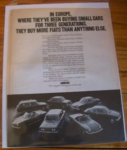 "Anuncio original de revista Fiat 1971 ""... compran más fiats que cualquier otra cosa" - Imagen 1 de 1
