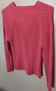 Womans Coral Cable Knit Size Small Pullover Studio Works Sweater - Picture 1 of 2