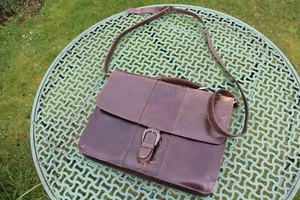 Vintage Leather Satchel Bag - Picture 1 of 10