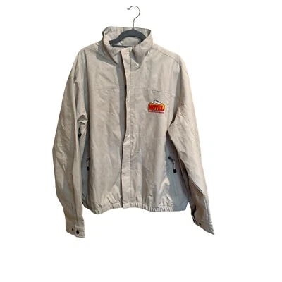 Chaqueta Western Budget Motels bordada para hombre color tostado cremallera completa XL North End nueva con etiquetas Foto 1 de 4