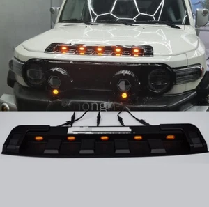 For Toyota FJ Cruiser 07-14 With lamp Front Engine Hood Air Intake Grille Cover - Foto 1 di 6