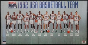 Rare Starline 1992 USA Basketball Olympic Dream Team Poster in Original Jordan - Picture 1 of 3