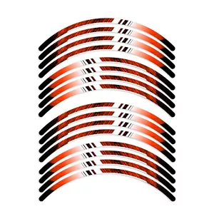 For Kawasaki VULCAN S 650 EN650 18 19 20 17 inch Wheel Sticker Orange SHADE - Foto 1 di 11