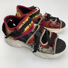 Cape Robbin Colorful Snake Skin Sandals Womens Size 8