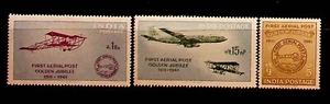 INDIA Sc 336-8 NH ISSUE OF 1961 - AVIATION - Picture 1 of 1