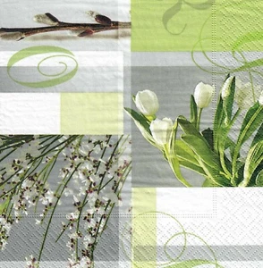 4 x Single Paper Napkins Decoupage Craft Table Easter Eggs Wicker Basket 83 - Picture 1 of 2