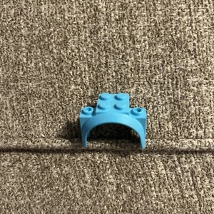 LEGO Medium Azure Vehicle Tall Mudguard Wheel Arch Car 18974 - Picture 1 of 2
