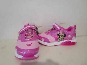 Disney Junior Minnie Mouse Toddler Girls Light-Up Fashion Sneakers Pink Size 12 - Picture 1 of 5