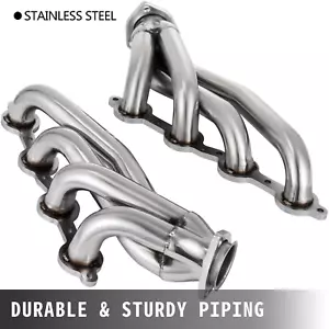 VEVOR Exhaust Header Set 1 5/8" Exhaust Turbo Headers | Stainless Steel Manifold - Picture 1 of 20