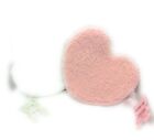 Plush Pink / Green Heart Party Favor Gift Bag with Zipper - Choose Color