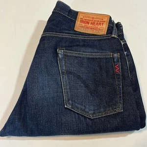 Iron Heart IH-633S-14 32x33 Japanese Raw Selvedge Denim Jeans; 14 Oz - Bild 1 von 17