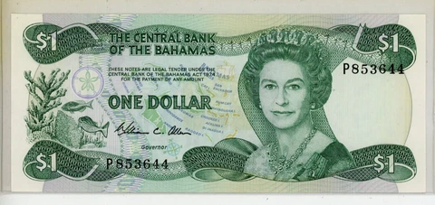 BAHAMAS $1 Dollar 1984 UNC**NICE** FREE SHIPPING 3093 Cover