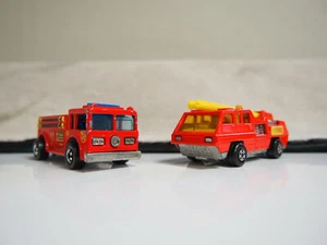 1976 Hot Wheels Fire Eater ~ 1975 Lesney Matchbox #22 Blaze Buster Lot of 2 - Picture 1 of 9