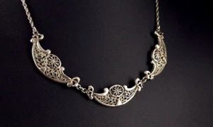 Kette 835 Silber Filigranschmuck Friese - romantisch schön & verspielt - Bild 1 von 17