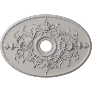 Ekena Millwork Ceiling Medallion 1-5/8 in. x 30-3/4 in. x 21-1/4 in. in Polyuret - Picture 1 of 12