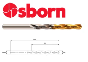 PUNTA TRAPANO JOBBER 2mm Rivestita TiN HSS GOLDEX EUROPA TOOL OSBORN 8105040200 C1 - Foto 1 di 7