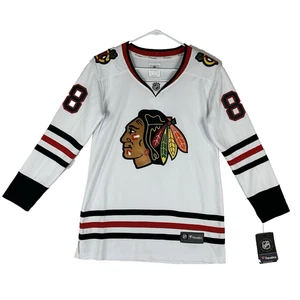 Chicago Blackhawks NEW Patrick Kane #88 Jersey Womens Small White NHL Hockey NWT - Picture 1 of 13