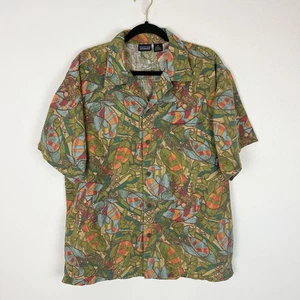 Camisa hawaiana abotonada con peces Patagonia vintage de los 90 M Pataloha rara para hombre - Imagen 1 de 8