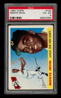 1955 Topps Set-Break #100 Monte Irvin PSA 4 VG-EX - Image 1 of 3