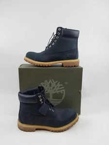 Timberland 6 Inch Premium Navy Blue Gum Men’s Size 12 - Picture 1 of 9