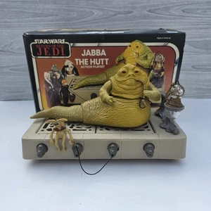 Vintage Star Wars Jabba The Hutt Playset Kenner 80s Toy Complete Insert Boxed - Picture 1 of 22