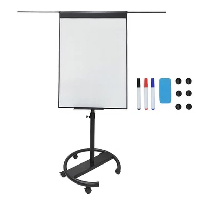 Flipchart Whiteboard Moderationstafel Flipboard Workshoptafel 100x70 cm Rollen - Bild 1 von 2