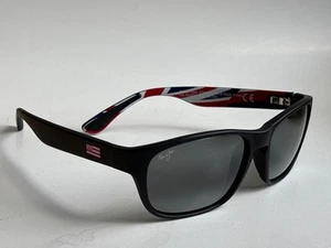 Maui Jim gemischte Platte polarisierte Sonnenbrille 721-02HW mattschwarz/grau verspiegeltes Glas - Bild 1 von 8