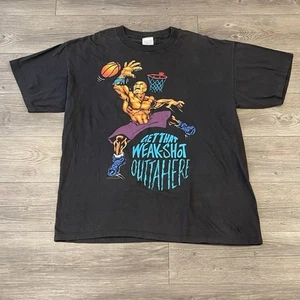 T-shirt vintage Wild Oats 1994 street basket taglia colpo debole, non a casa mia - Foto 1 di 10