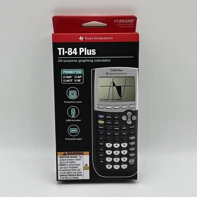 Texas Instruments TI-84 Plus Graphing Calculator 10-Digit LCD - Image 1 of 2