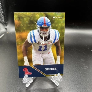 2024 Onit Athlet Mississippi Rebels Gold Parallel Chris Paul Jr Ole Miss - Bild 1 von 2