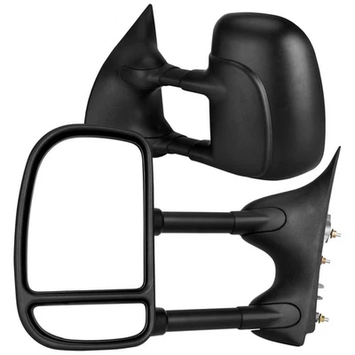 Pair Tow Mirrors for 1999-2016 Ford F250 F350 F450 Super Duty Manual Telescoping - Image 1 of 4