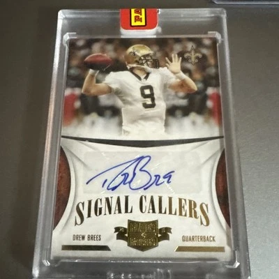 🔥2010 Panini Plates & Patches Drew Brees Signal Callers Auto 1/5! Saints🔥 - Image 1 of 2