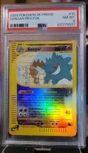 Pokemon Skyridge Gengar  10/144 PSA 8 NEAR MINT - MINT Reverse Holo - Picture 1 of 3
