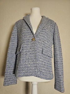 ST. JOHN Tweed Sweater Blazer Jacket Size 8 - Picture 1 of 16