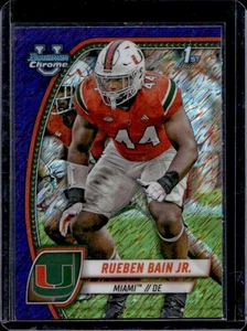 2024 Bowman Chrome University Rueben Bain Jr. rifrattore viola brillante 1° #157 - Foto 1 di 2