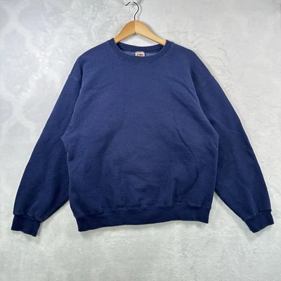 Sudadera en blanco lisa Fruit of the Loom de colección de los años 2000 para hombre talla mediana Foto 1 de 4