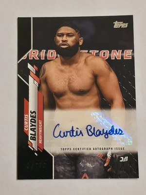 2020 Topps UFC Curtis Blaydes Auto 19 /50 Black Parallel Autograph Card #UFCA-CB - Image 1 of 4
