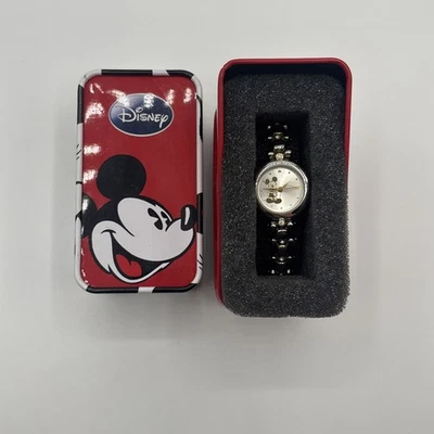 MCK313 Disney Mickey Mouse Elegant Two Tone Thin Bracelet Watch *Untested - Image 1 of 4
